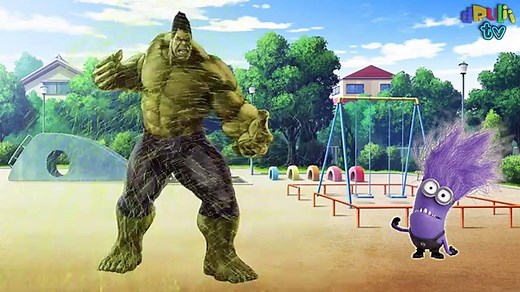 Bad Baby crying | Batman, Spiderman, Hulk | Super heroes scare the villain | Finger Family Song