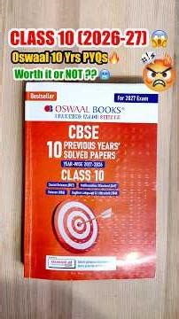 😱Oswaal Class 10 “10 Years PYQ” Book 2027 Review🔥|| Best PYQ Book For Class 10 Board Exam 2027