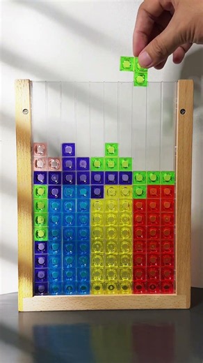 ASMR Colorful Tetris Blocks | The Most Satisfying Block Stacking Ever!