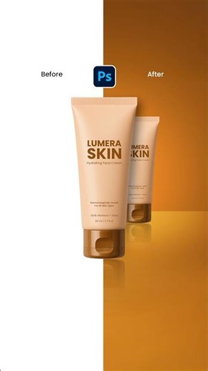 Skincare Product Mockup in Photoshop #shorts