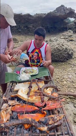 The Ultimate Beach Seafood Grill Sizzle 🤤