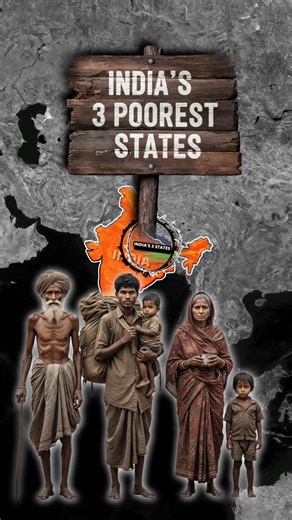 Top 3 Poorest States in India 🇮🇳 #shorts #top3 #india