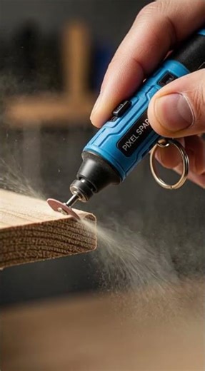 Mini Rotary Tool in Action 🪵 | Pixel Spark Micro Tool Satisfying DIY