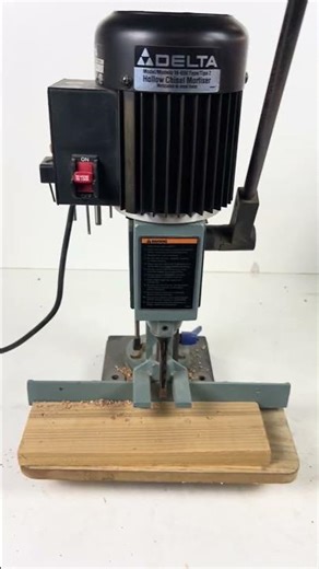 Delta Hollow Chisel Mortiser with Bits - Clean Square Mortises Fast