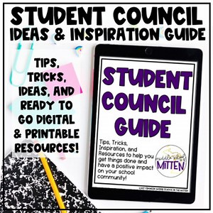 Student Council Guide Ideas, Activities, Printable, Digital, Editable Resources