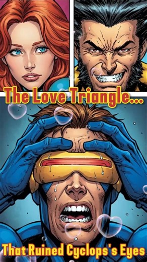 THE LOVE TRIANGLE That Ruined Cyclops's Eyes | The Bad Aim #shorts