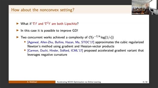 Accelerating Nonconvex Optimization via Online Learning