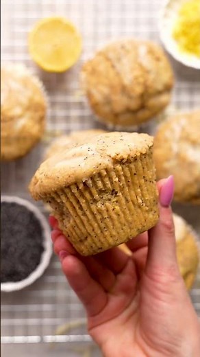 Gluten-Free Vegan Lemon Poppy Seed Muffins