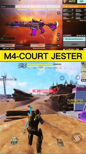 M4 COURT JESTER GUNSMITH | CODM BR #short #codm #gaming #callofdutymobile #callofduty