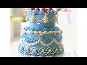 How to Make 2 tier Vintage Cake (Piping Tutorial/Cake Decorating)/ Must have Piping Nozzles