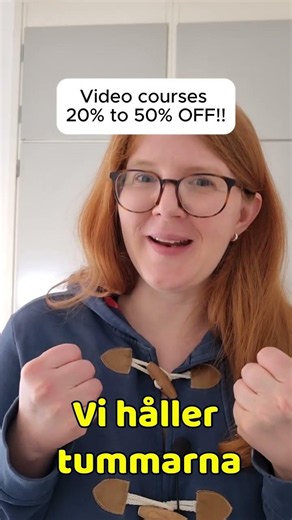 Swedish people DON'T cross their fingers for luck