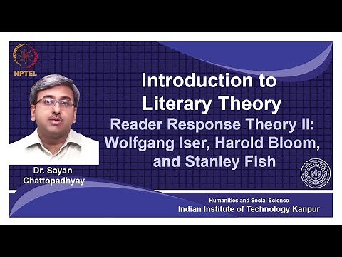 noc18-hs31-Lecture 15-Reader Response Theory: Wolfgang Iser,Harold Bloom and Stanley Fish
