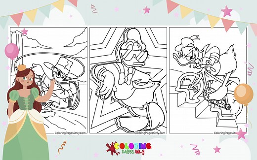 70+ Donald Duck Coloring Pages - Free Printable PDF & Online Coloring