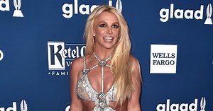 Britney Spears ,STUNS, on the GLAAD Media Awards red carpet