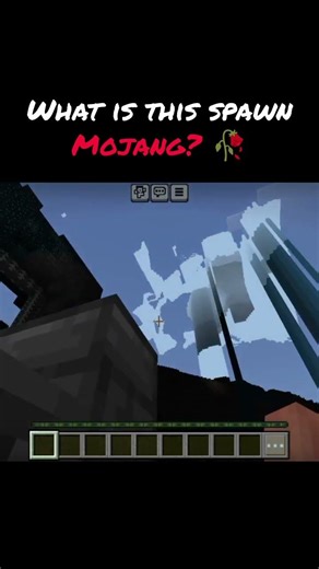 Bro got scariest spawn 😭 #minecraft