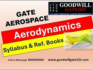 GATE 2027 Aerospace Engineering - Aerodynamics Syllabus & Reference books | GATE AE | Gate Aerospace