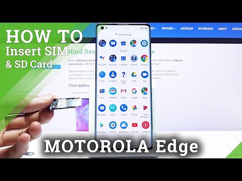 How to Insert SIM and SD Card in Motorola Edge - Set Up Micro SD Card