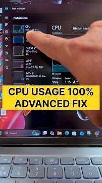 Fix 100% CPU Usage in Windows in Just 2 Minutes (Advanced Fix) #pfix #shorts