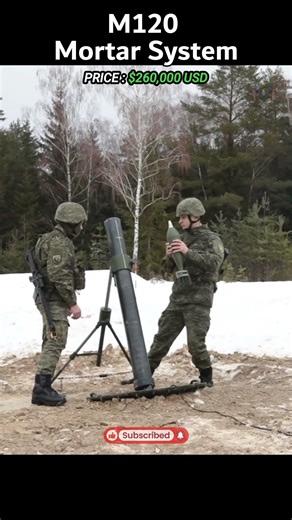 120mm Power! U.S. Army M120 Mortar System in Action