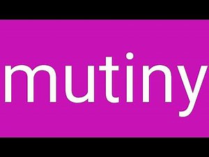 Mutiny Definition & Meaning