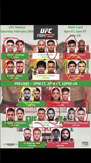 Moreno vs Kavanagh My Locks #UFC #FightPicks #MMA