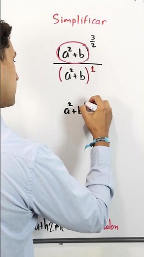 Simplificar una división de binomios | Profe Andalón | Shorts