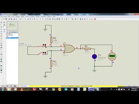 OR Gate Simulation in Proteus - Proteus Simulation Tutorial