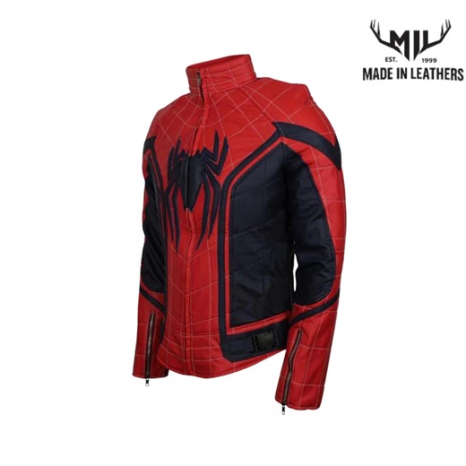 Red Black Spider Jacket – Superhero Biker Style Costume (leather or Cotton) - Etsy