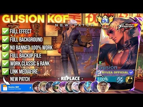 NEW Script Skin Gusion KOF - K' No Password | Full Effect Voice Patch Terbaru