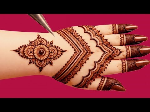 New beautiful simple & stylish bridal mehndi design | very easy quick mehandi design | henna