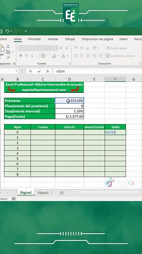 Cómo cálcular el pago de un prestamo en excel fácilmente #especializacionenexcel #excelavanzado #cursoexcel #microsoftexcel #excel365 #excel #aprenderexcel #excelfacil #excelpro #excelintermediario #exceltutoriales #excelplantillas #interfazexcel #atajosexcel #excelprofesional #tallerexcel #cursoexcelonline #excelbasico #officeexcel #aprendeexcel