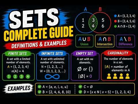 Sets Explained: Definitions, Types & Examples
