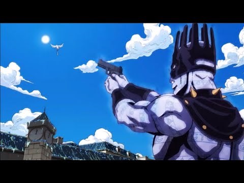 White Snake GUN scene Stone Ocean anime