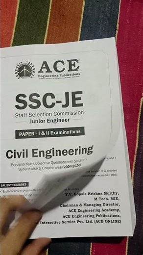 ssc je previous years objective questions with solutions subject wise & chapter wise