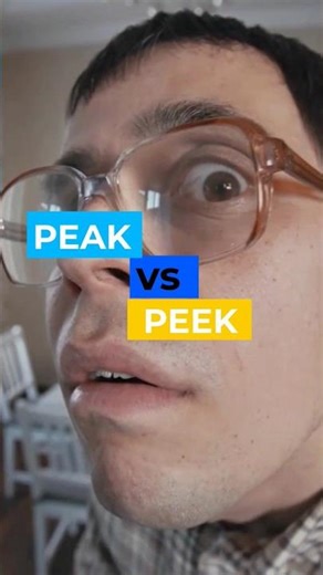 What's the difference between "peak" and "peek"?