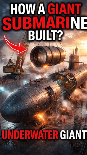 😱How Giant Submarines Are Built? Underwater #shorts #ocean