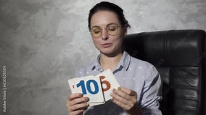 A modern teacher conducts online math lessons for elementary grades.