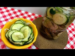 EASY BREAD & BUTTER ZUCCHINI QUICKLES!! ZUCCHINI REFRIGERATOR PICKLES!!