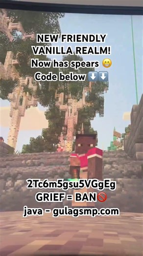 1.21.11 NEW VANILLA REALM ! #trending #minecraft