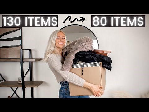 MINIMALIST CLOSET DECLUTTER AND ORGANIZATION | creating a minimalist closet ✖️