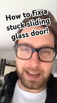 How to fix a stuck sliding glass door!