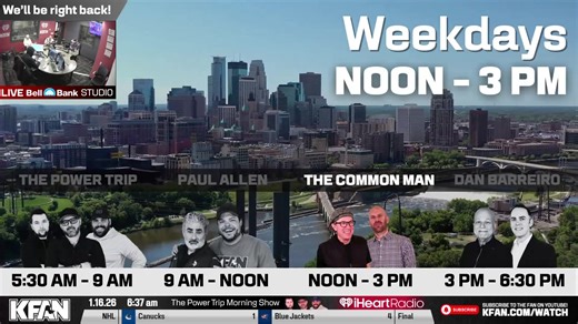 The Power Trip Morning Show is LIVE 5:30 am - 9:00 am on KFAN in the Twin Cities and worldwide on the iHeartRadio app! Follow The Power Trip on social media! x.com/PowerTripKFAN x.com/KFAN1003 Instagram.com/KFAN1003 x.com/CoryCove x.com/Chris_Hawkey x.com/Meatsauce1 x.com/ZachHalverson #KFAN #ThePowerTrip #InitialsGame #iHeartRadio | KFAN FM 100.3