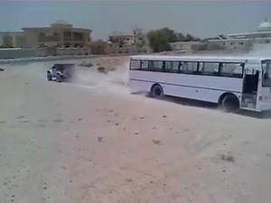 Bus stuck? No problem.. | DriveArabia.com