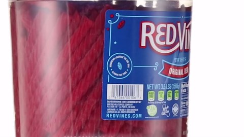 Red Vines Licorice, Original Red Flavor Soft & Chewy Candy Twists, 3.5 lbs, 56 Ounce