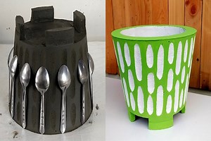 How to make Unique Ideas cement Flower Pot For Your Garden Beautiful and simple | Craft Life