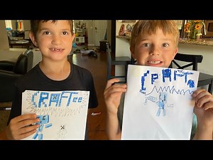 How to draw Craftee from Minecraft (with special guest!)