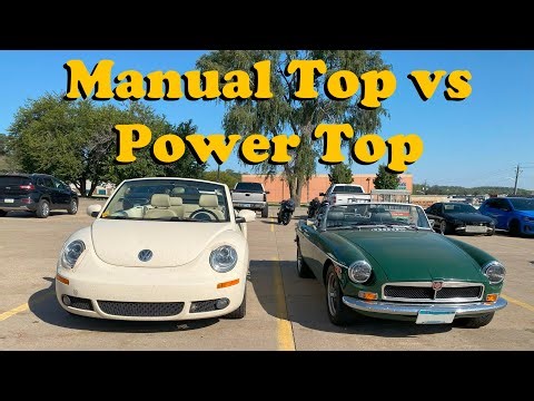 Manual Top vs Power Top – Which Is Better? | Garage USA at Ice Cream Cruise