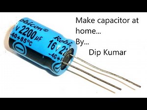How to make capacitor(at home) by science maker #sciencemaker #WithMe