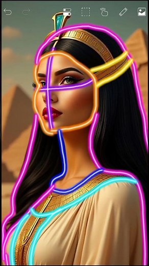 ✨ Egyptian Pharaoh drawing step by step #viralvideo #shorts #sketchbook #art #youtubeshorts #foryou