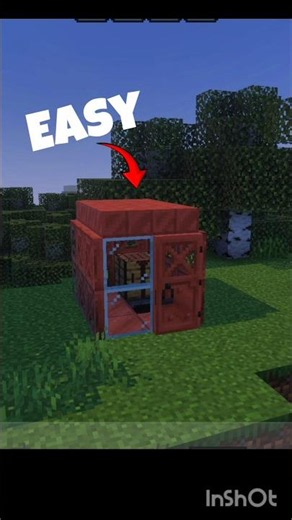 how to make small copper house in minecraft #minecraft #shorts